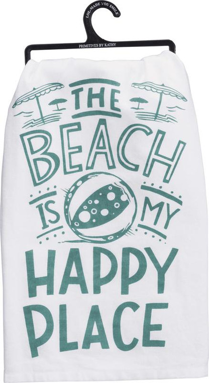 Dish Towel - Happy Place - Set Of 6 (Pack Of 2) 35663 By Primitives By Kathy