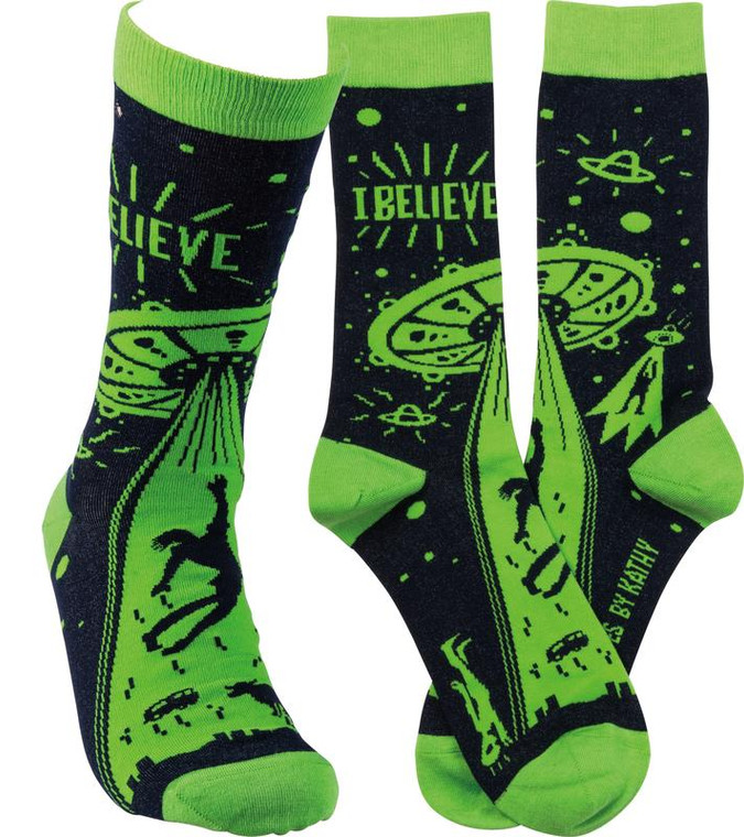 Socks - I Believe - Set Of 4 (Pack Of 2) 36604 By Primitives By Kathy