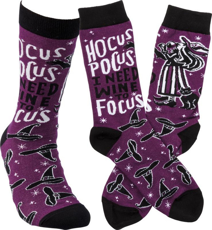 Socks - Hocus Pocus - Set Of 4 (Pack Of 2) 36618 By Primitives By Kathy