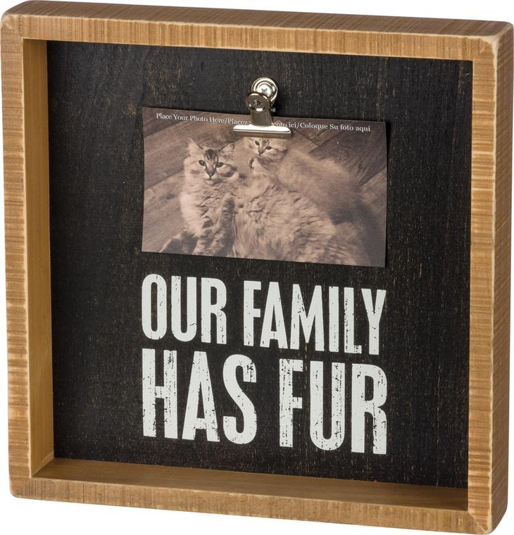 37612 Inset Box Frame - Family Fur - Set Of 2 By Primitives by Kathy