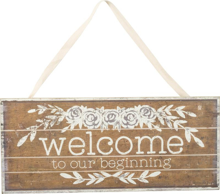 Slat Sign - Welcome - Set Of 2 (Pack Of 2) 37745 By Primitives By Kathy