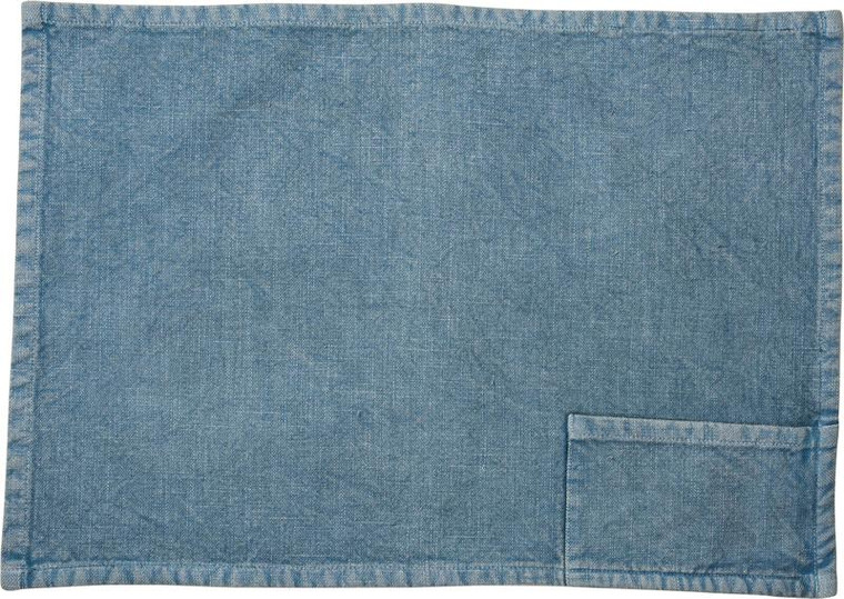 Pocket Placemat - Blue - Set Of 4 (Pack Of 2) 37877 By Primitives By Kathy