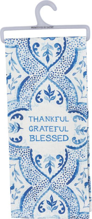Dish Towel - Thankful - Set Of 3 (Pack Of 2) 37934 By Primitives By Kathy