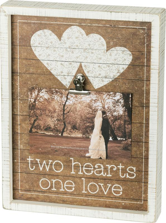 38090 Inset Box Frame - Two Hearts - Set Of 2 By Primitives by Kathy