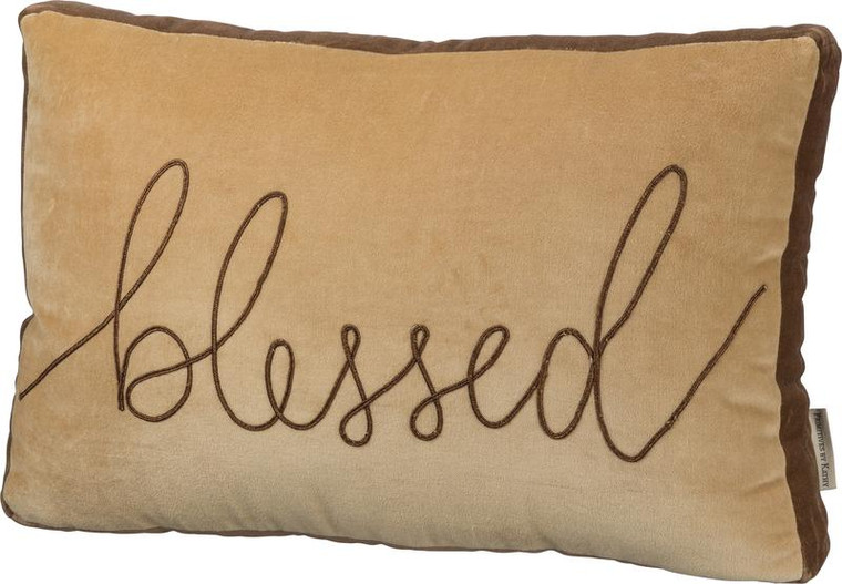 39110 Pillow - Blessed - Set Of 2 By Primitives by Kathy