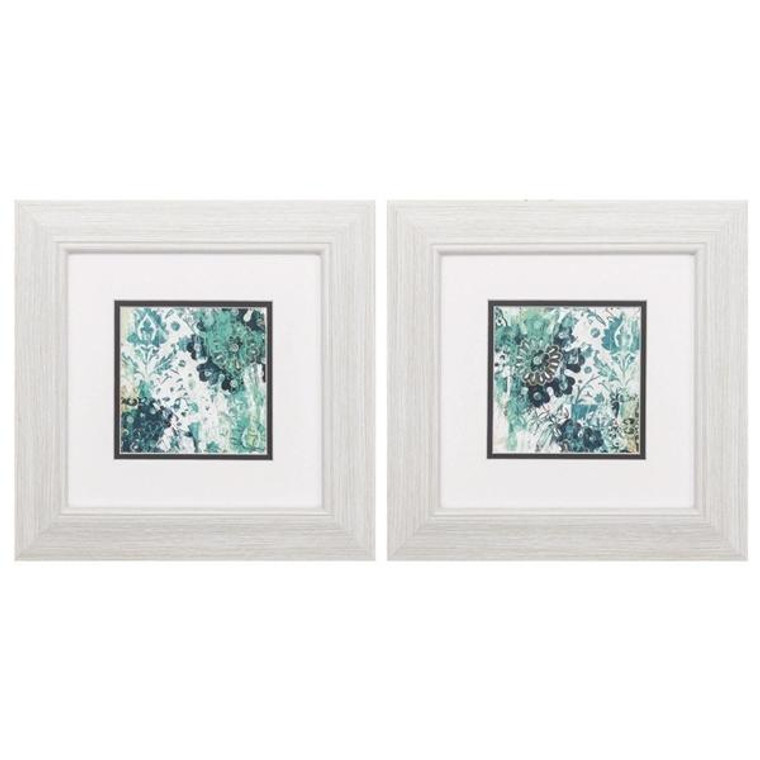 Blue Floral Layers Wall Decor Pack Of 2 1448 By Propac Images