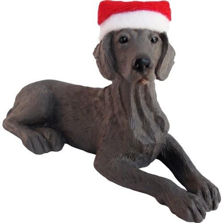 Sandicast Lying Weimaraner Christmas Tree Ornament - XSO23201