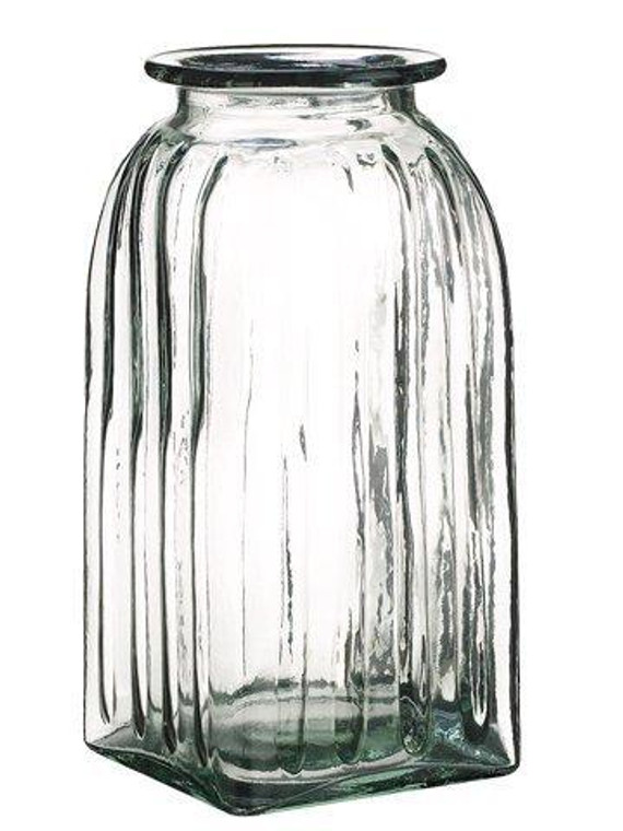 10.5"H X 5"D Glass Vase Clear 2 Pieces ACG916-CW