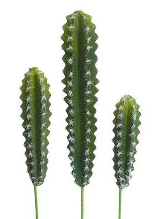 10.5"-17.5" Soft Peruvian Cactus (3 Assorted/Set) Green 6 Pieces CC1630-GR