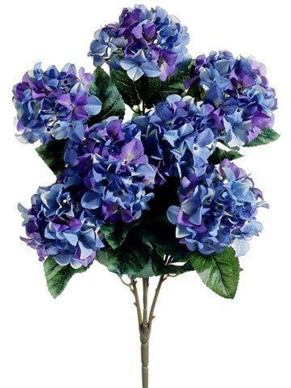 25" Hydrangea Bush X7 Lavender 12 Pieces FBH109-LV