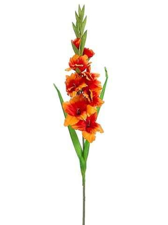 36.6" Gladiolus Spray Orange 12 Pieces FSD624-OR
