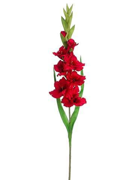 36.6" Gladiolus Spray Red 12 Pieces FSD624-RE