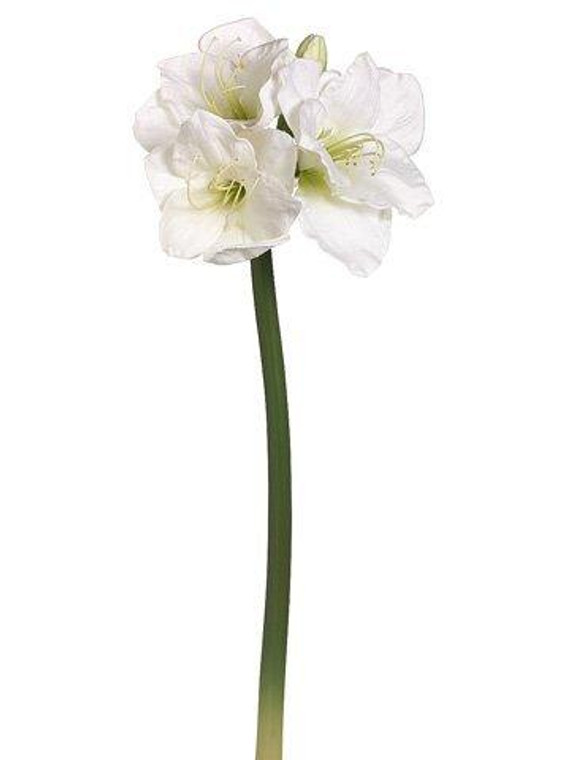 29" Amaryllis Spray White 6 Pieces HSA432-WH