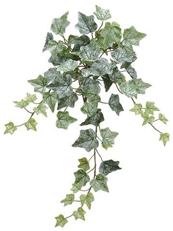22" One-Piece Ivy Bush With 78 Leaves Green Frosted 12 Pieces PBI270-GR/FS