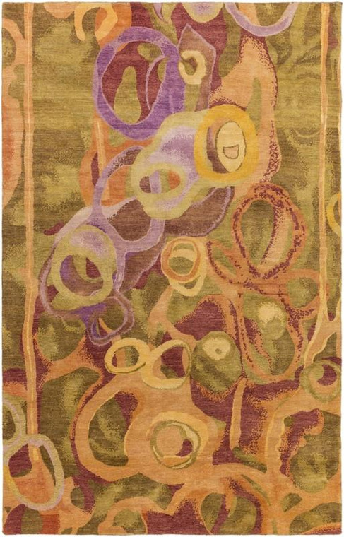 Surya Brought To Light Hand Knotted Yellow Rug BOL-4004 - 4' x 6'