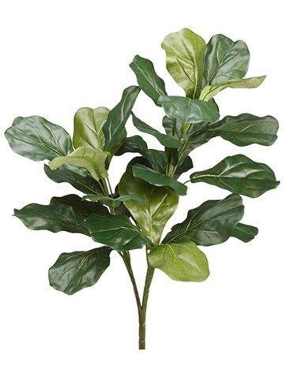 27" Fiddle Leaf Plant X3 With 28 Leaves Green 12 Pieces PPH300-GR