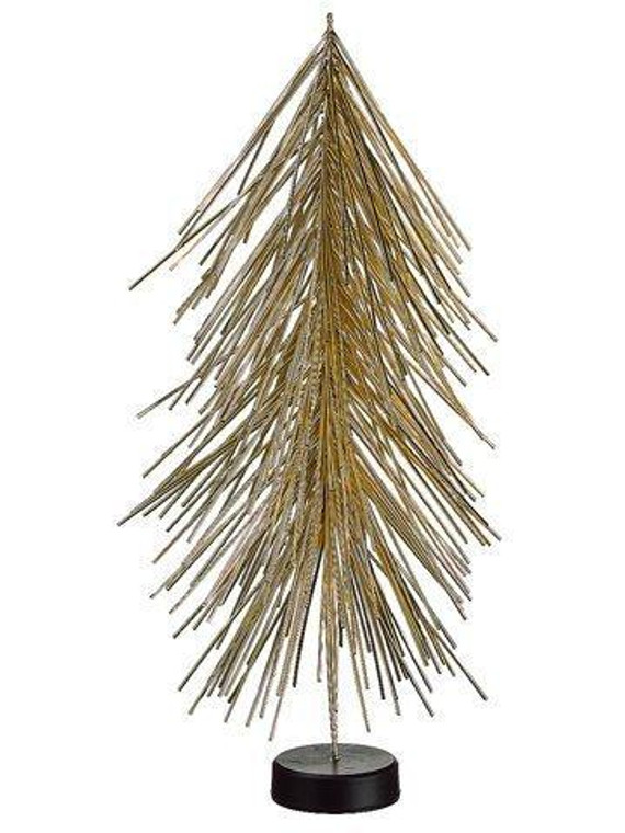 16" Tube Confetti Christmas Table Top Tree Gold 6 Pieces XA1362-GO