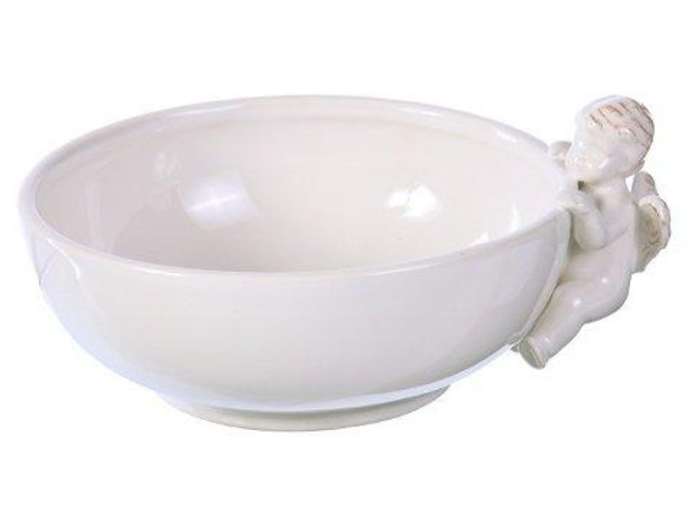 2.75"H X 5.75"D Ceramic Angel Bowl White 6 Pieces XAC307-WH