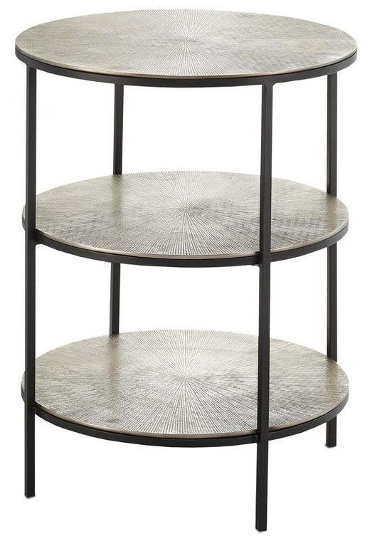 Currey Cane Accent Table 4000-0013