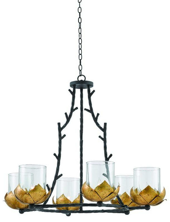 Currey Water-Lily Chandelier 9000-0337