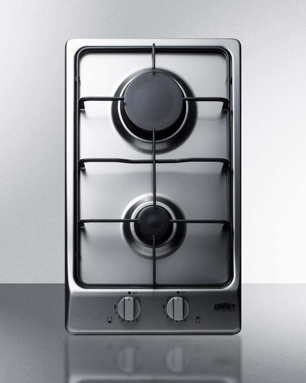 GC22SS 2-Burner Gas Cooktop By Summit Appliances