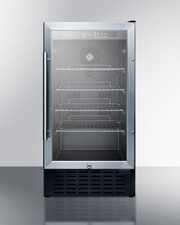 SCR1841BADA 18" Wide Ada Compliant Glass Door Refrigerator For Built-In