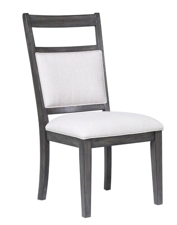 Shades Of Gray Upholstered Slat Back Dining Chair (Set Of 2)