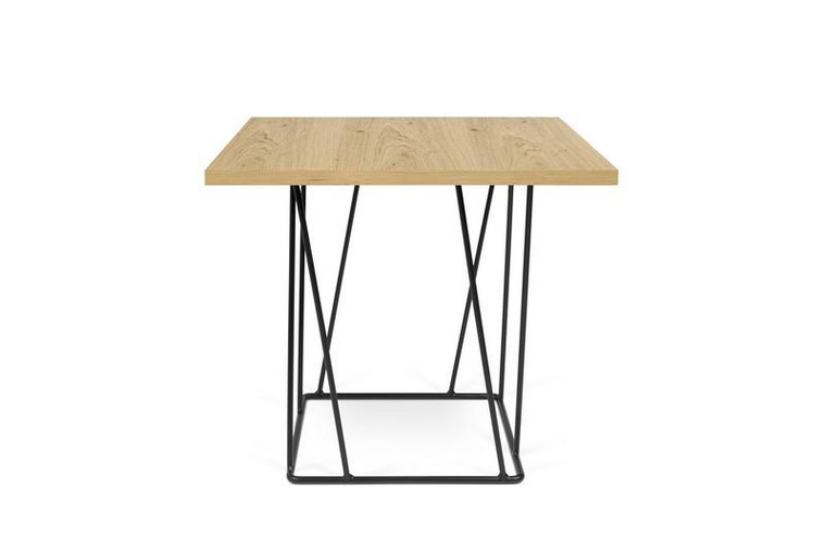 Temahome Helix Square Side Table - Oak/Black Lacquered Steel - 9500.626838