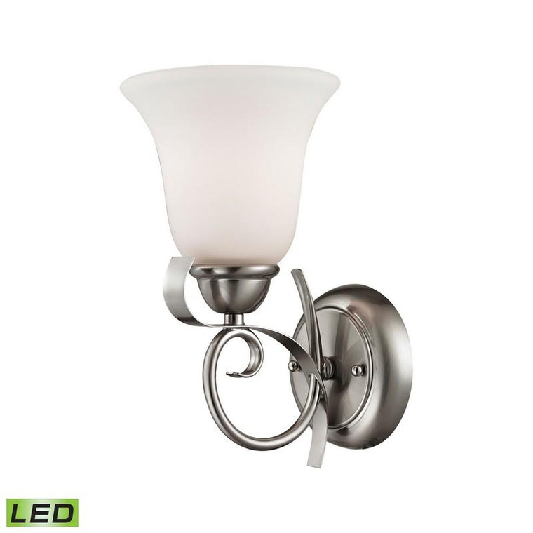 Brighton 1 Light LED Wall Sconce In Brushed Nickel 1001WS/20-LED