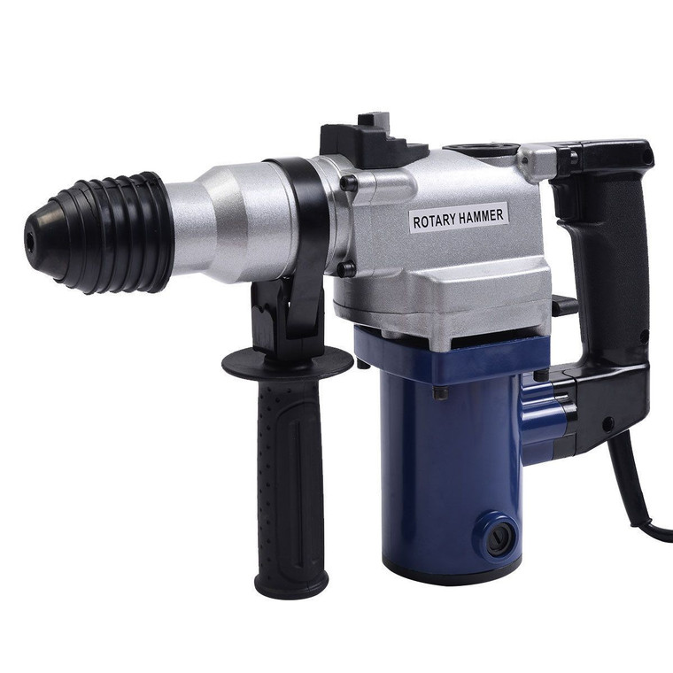 850W Electric Rotary Hammer Drill Sds Chisel Bits Demolition Kit W/ Case ET1101-110V