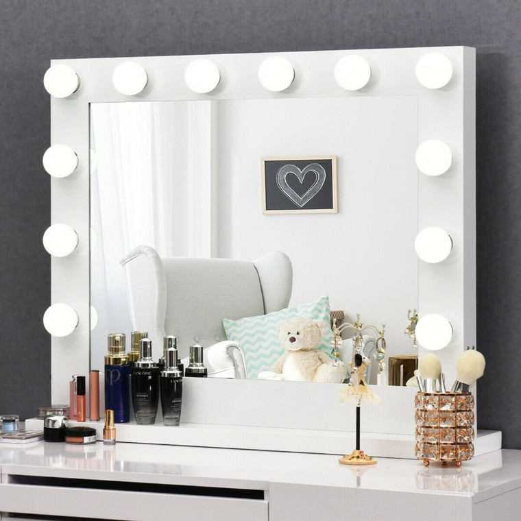 Hollywood Lighted Makeup Vanity Dressing Mirror HB86415