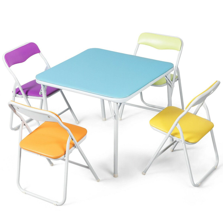 Set Of 5 Multicolor Kids Table And Chairs HW52687
