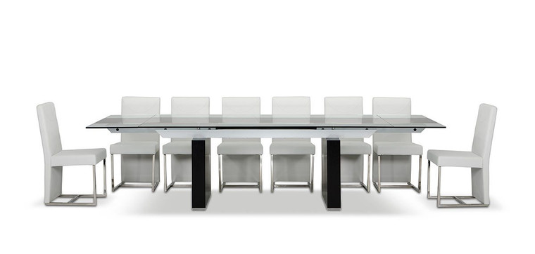 Modrest Lisbon - Extendable Glass Dining Table By VIG Furniture