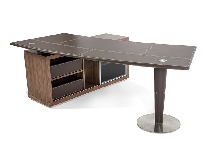 Modrest Lincoln - Modern Office Desk And Side Storage Cabinet By VIG Furniture