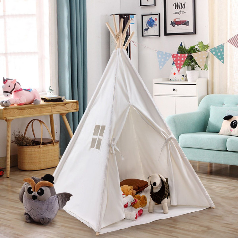 5' White Portable Indian Children Sleeping Dome Play Tent HW56043