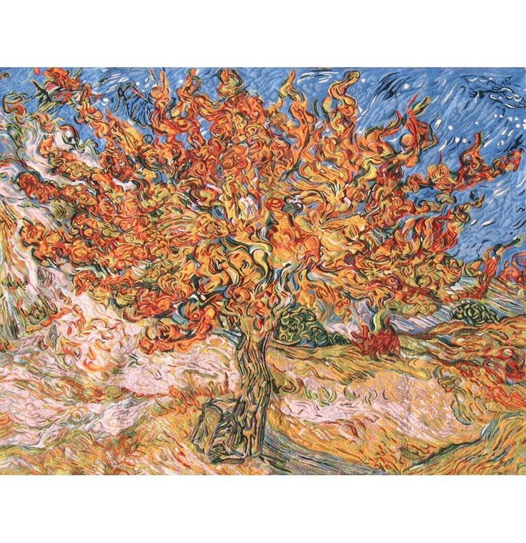 EWA-8251 Orange The Mulberry Tree - Van Gogh Tapestry Wholesale
