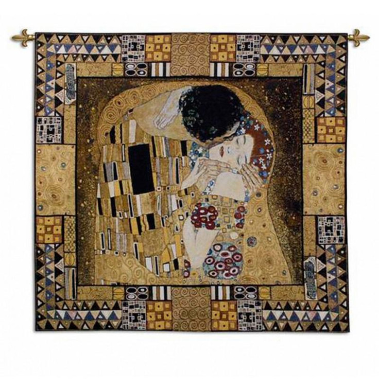 EWA-8767 Gold Kiss Captured I Tapestry Wall Art