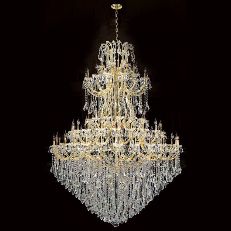 Maria Theresa 84 Light Gold Crystal Chandelier 5 Tier W83069G72