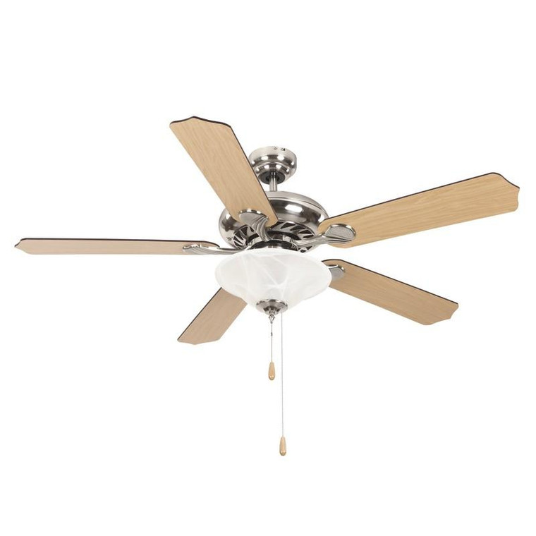 Yosemite Home Decor Brushed Nickel Whitney 52" Indoor Ceiling Fan WHITNEY-BBN-1