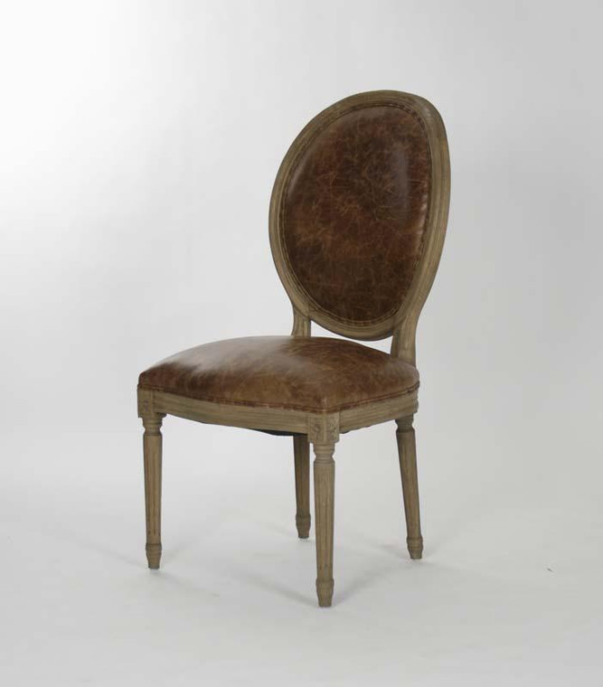 Zentique Medallion Side Chair - B004 E255-3 CP035 Jute