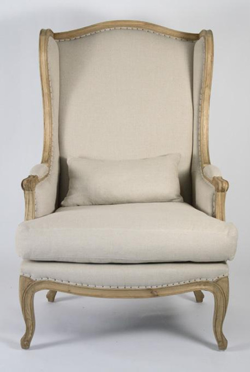 Zentique Leon Highback Chair - CFH186 E255 Jute A003
