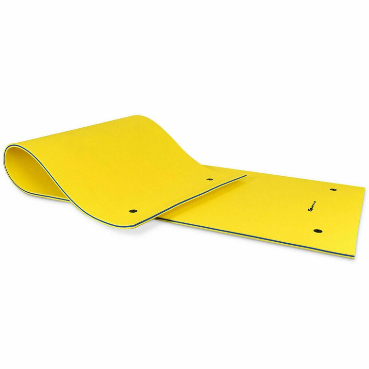 3 Layer Floating Oasis Water Pad Foam Mat-Yellow OP3820YE