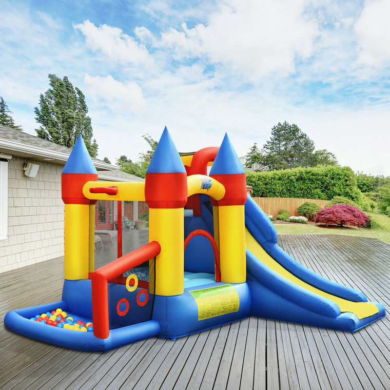 Inflatable Bounce House With Balls & 680W Blower OP70052