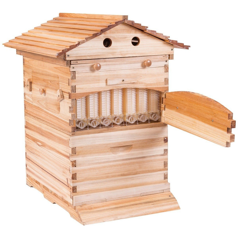 Beehive Frames Wooden House Bulk Automatic Honey Box Kit-A TL33018+TL33019