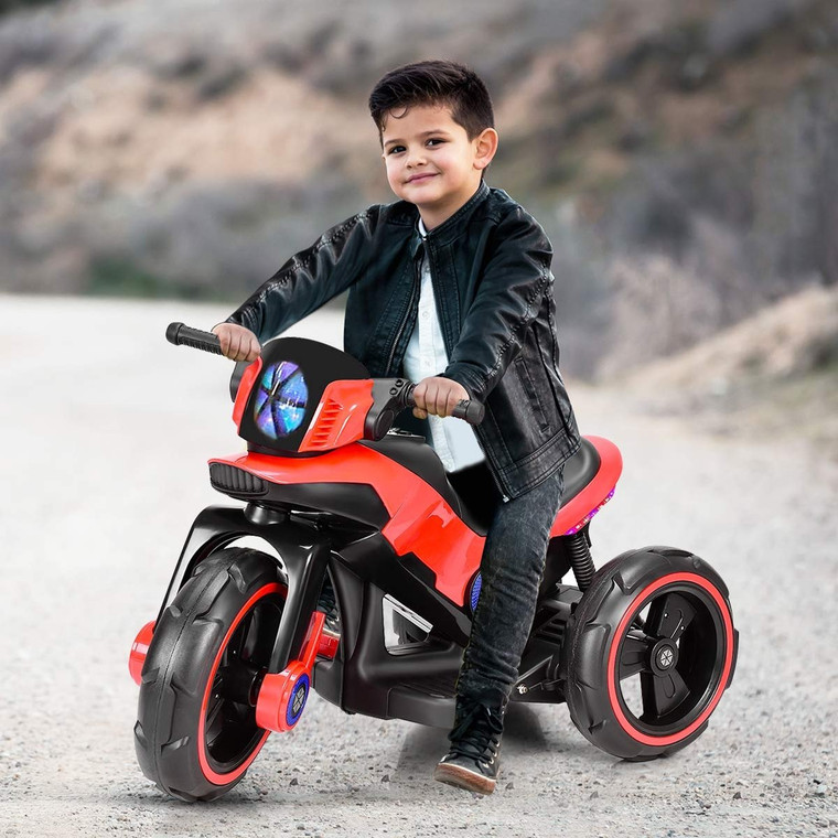 Electric Battery Powered Kids Ride On Motorcycle With Mp3-Red TY325126RE