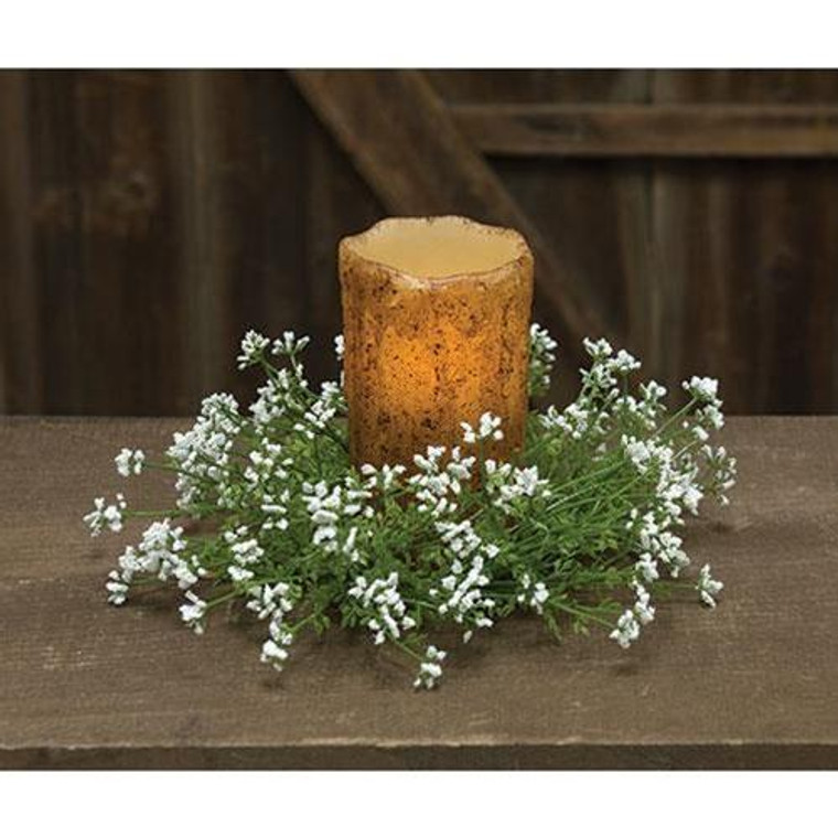 Pixieflower Candle Ring Cream 3" FFG9412CM By CWI Gifts