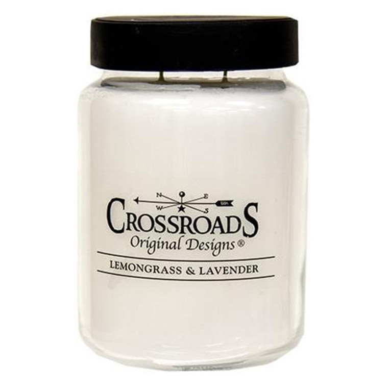 Lemongrass & Lavender Jar Candle 26Oz G00752 By CWI Gifts