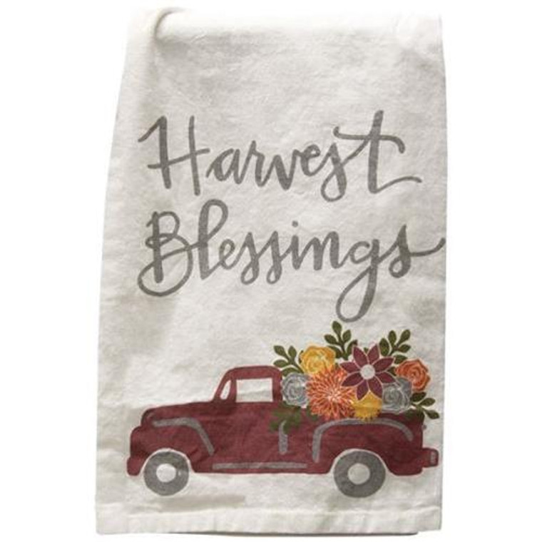 Harvest Blessings Dish Towel G103698 By CWI Gifts