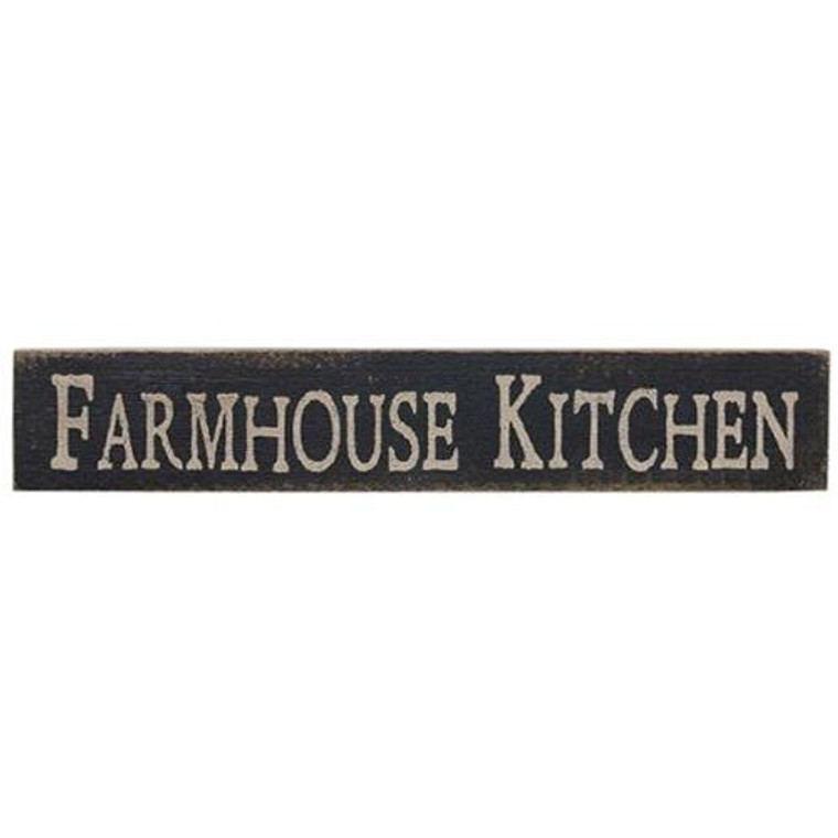 Farmhouse Kitchen Vintage Look Sign Black G12635KB By CWI Gifts