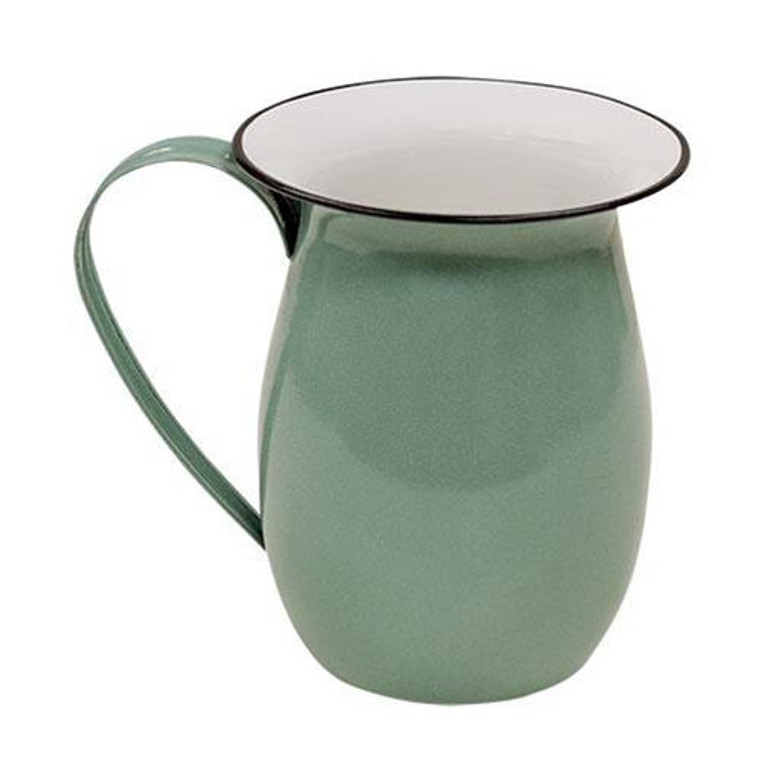 Green Enamel Pitcher G26262G By CWI Gifts
